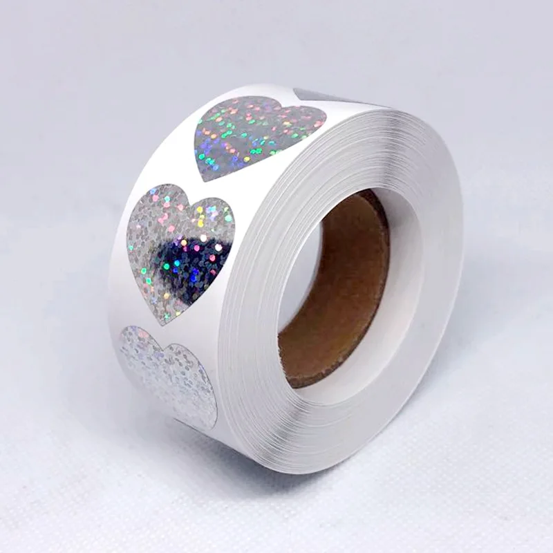 500PCS Laser Heart Label Stickers 1'' Round Paper Adhesive Scrapbooking Party Handmade Seals For Card Envelope Business Package
500PCS Laser Heart Label Stickers 1'' Round Paper Adhesive Scrapbooking Party Handmade Seals For Card Envelope Business Package