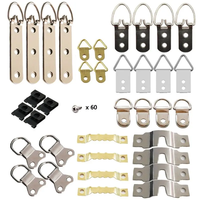 96pcs/set Picture Photo Frame Hanging Hooks With Screws Kit For Office Home Painting Hanger Assorted Types 85DA
96pcs/set Picture Photo Frame Hanging Hooks With Screws Kit For Office Home Painting Hanger Assorted Types 85DA