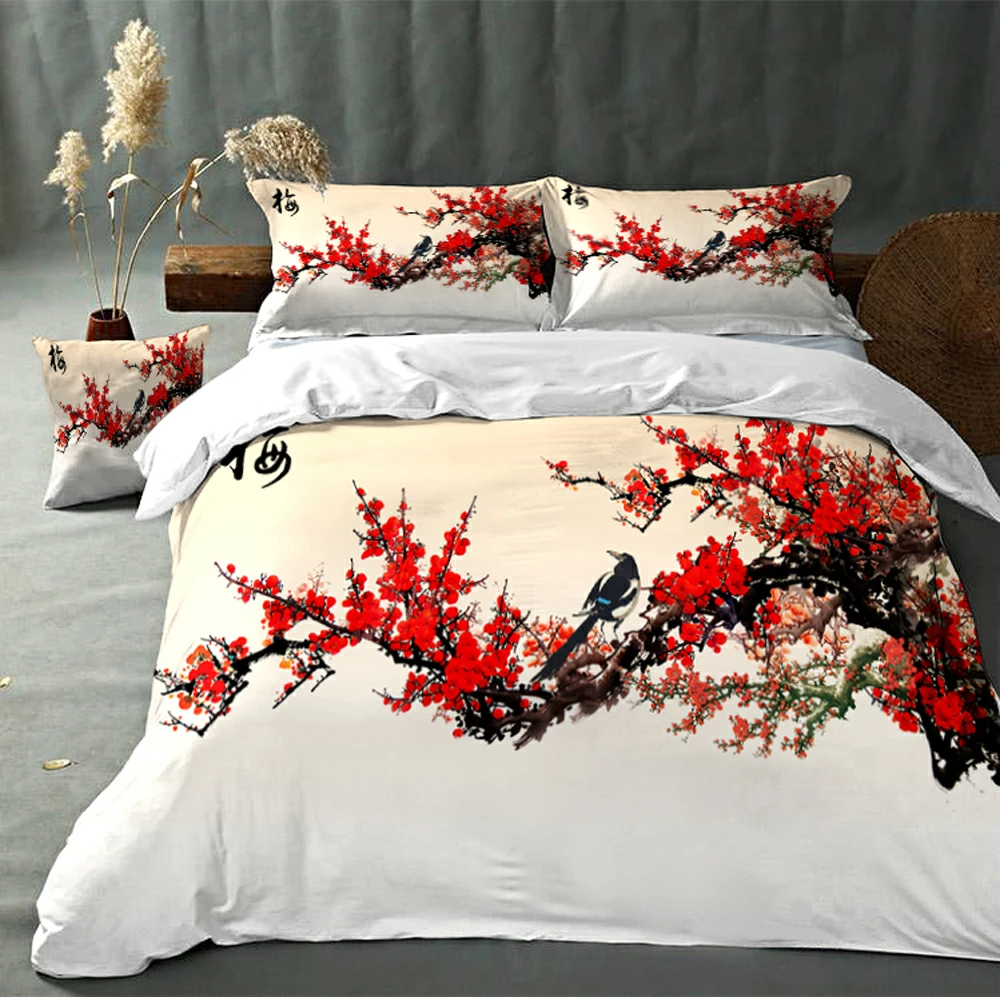 Red Plum Flowers Beautiful Room Comfortable Health Digital Design Custom Patterns Bedding Brushed Cloth Cover Quilt King Queen
Red Plum Flowers Beautiful Room Comfortable Health Digital Design Custom Patterns Bedding Brushed Cloth Cover Quilt King Queen