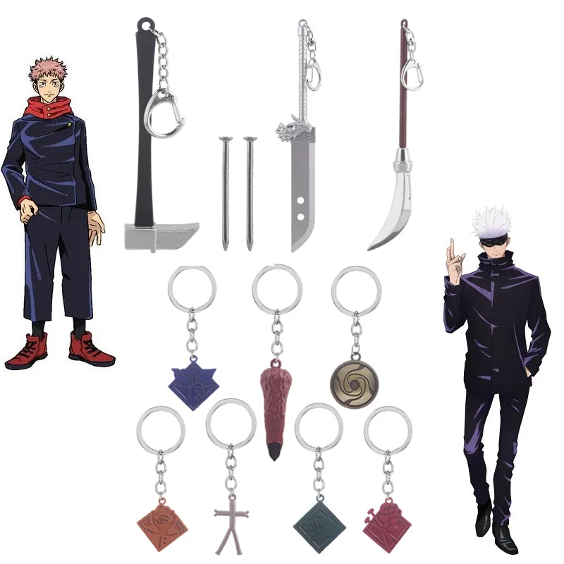 1 Pcs New Anime Jujutsu Kaisen Gojo Satoru Itadori Yuji Fushiguro Megumi Kugisaki Logo Alloy Keychains Pendant Necklace Toys
1 Pcs New Anime Jujutsu Kaisen Gojo Satoru Itadori Yuji Fushiguro Megumi Kugisaki Logo Alloy Keychains Pendant Necklace Toys