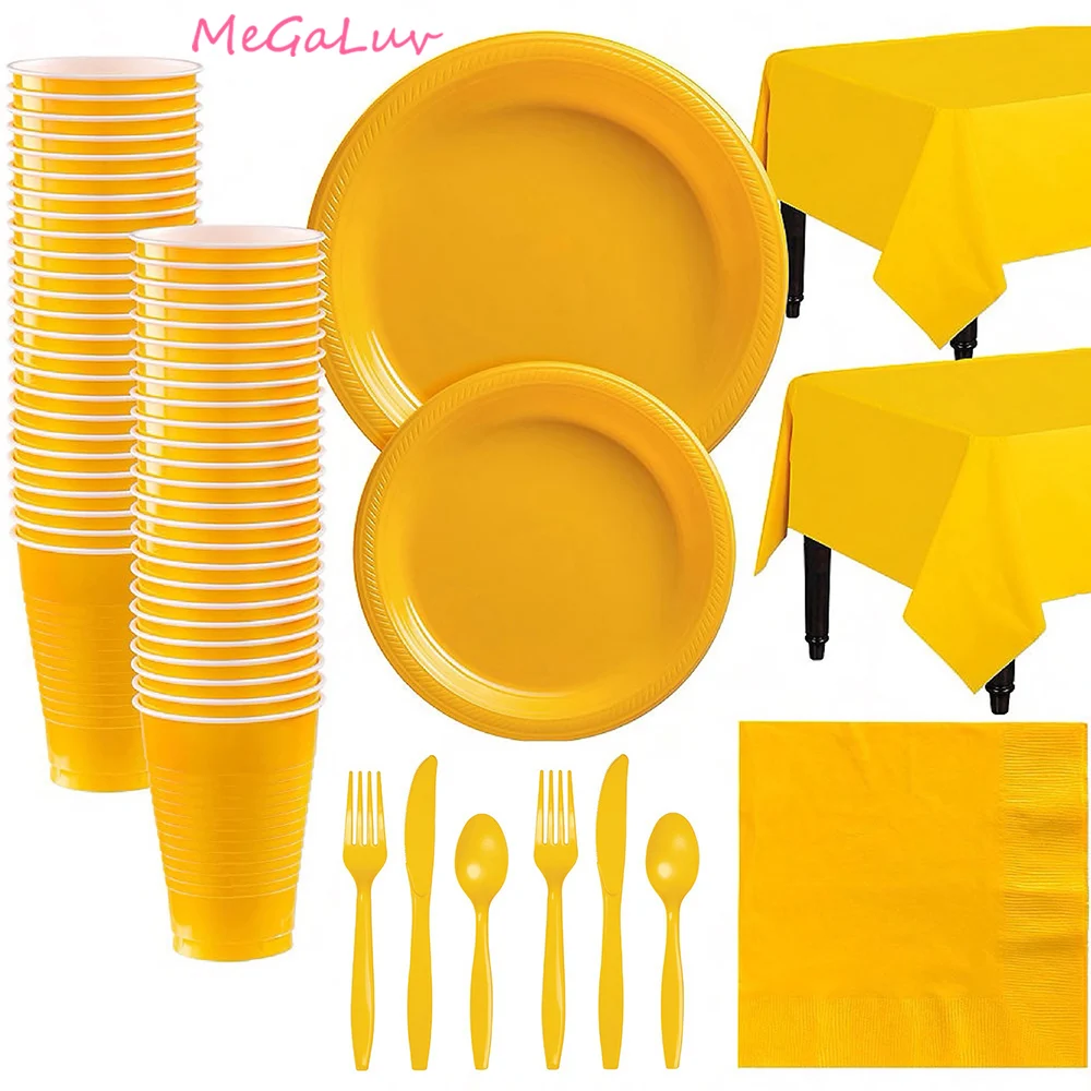 Yellow Party Disposable Tableware Set Plastic Plates Cups Napkins Birthday Party Decorations Baby Shower Christmas Wedding Decor
Yellow Party Disposable Tableware Set Plastic Plates Cups Napkins Birthday Party Decorations Baby Shower Christmas Wedding Decor
