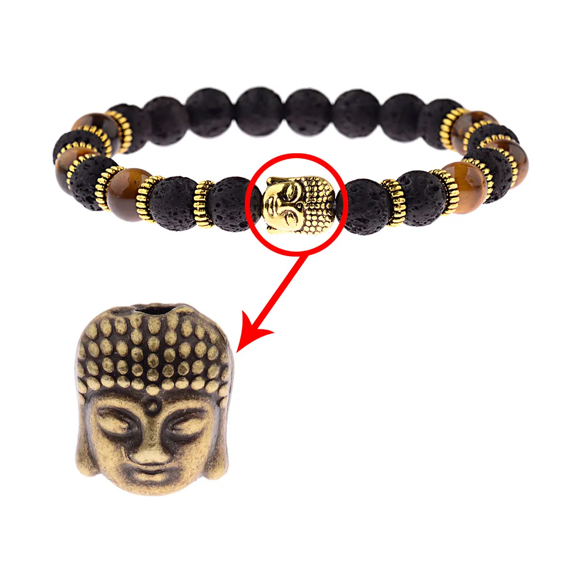 5pcs Antique Gold-Color Buddha Bead Charms For Diy Beaded Bracelets Jewelry Handmade Making Buddha Head Bead
5pcs Antique Gold-Color Buddha Bead Charms For Diy Beaded Bracelets Jewelry Handmade Making Buddha Head Bead
