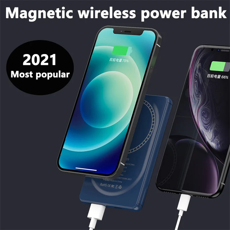 5000mAh Magnetic Power Bank For Magsafe Powerbank Charger PD18W 15W Qi Fast Wireless Charging Magsafing Magnet External Battery
5000mAh Magnetic Power Bank For Magsafe Powerbank Charger PD18W 15W Qi Fast Wireless Charging Magsafing Magnet External Battery