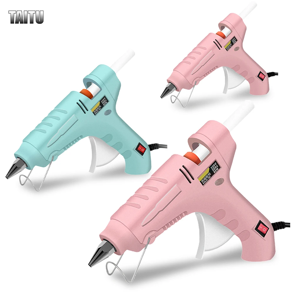 TAITU DIY Hot Melt Glue Gun Industrial Mini Blue/Pink Cute Glue Gun Silicone Guns Thermo Glue Gun Electric Repair Heat Tools
TAITU DIY Hot Melt Glue Gun Industrial Mini Blue/Pink Cute Glue Gun Silicone Guns Thermo Glue Gun Electric Repair Heat Tools