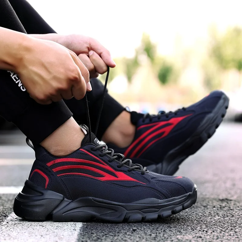Lightweight Work Sneakers Male Fashion Safety Shoes Men Steel Toe Shoes Work Boots Anti-puncture Men Work Shoes Winter Boots
Lightweight Work Sneakers Male Fashion Safety Shoes Men Steel Toe Shoes Work Boots Anti-puncture Men Work Shoes Winter Boots
