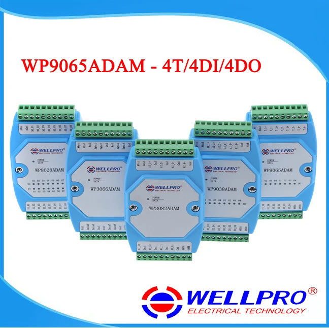 Thermocouple Temperature Acquisition Module K Type 4t4di4do Modbus Communication-wp9065adam
Thermocouple Temperature Acquisition Module K Type 4t4di4do Modbus Communication-wp9065adam