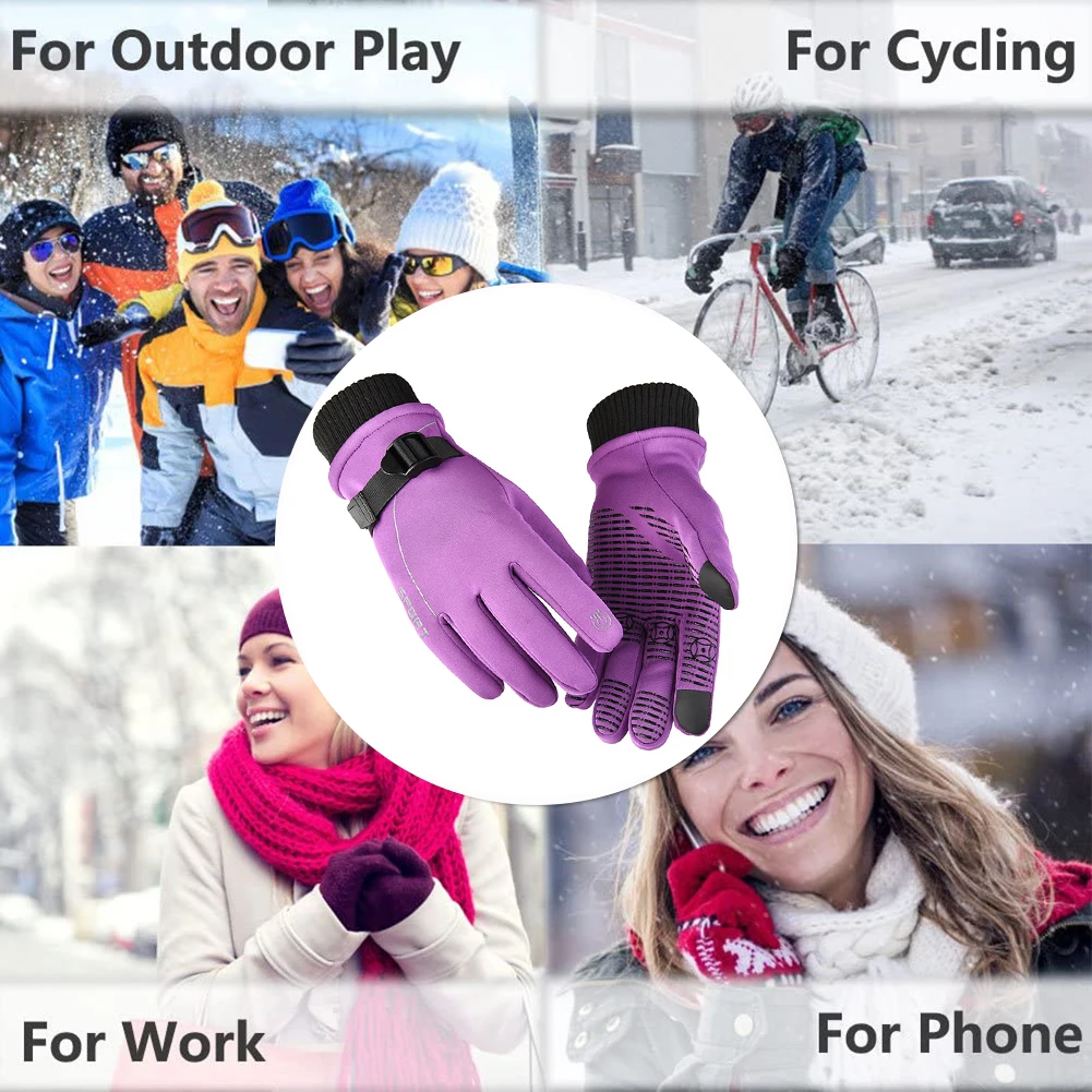 Women Men Windproof Skiing Gloves Waterproof Non-Slip Plus Velvet Full Finger Cycling Glove Winter Warm Outdoor Sports Gloves
Women Men Windproof Skiing Gloves Waterproof Non-Slip Plus Velvet Full Finger Cycling Glove Winter Warm Outdoor Sports Gloves