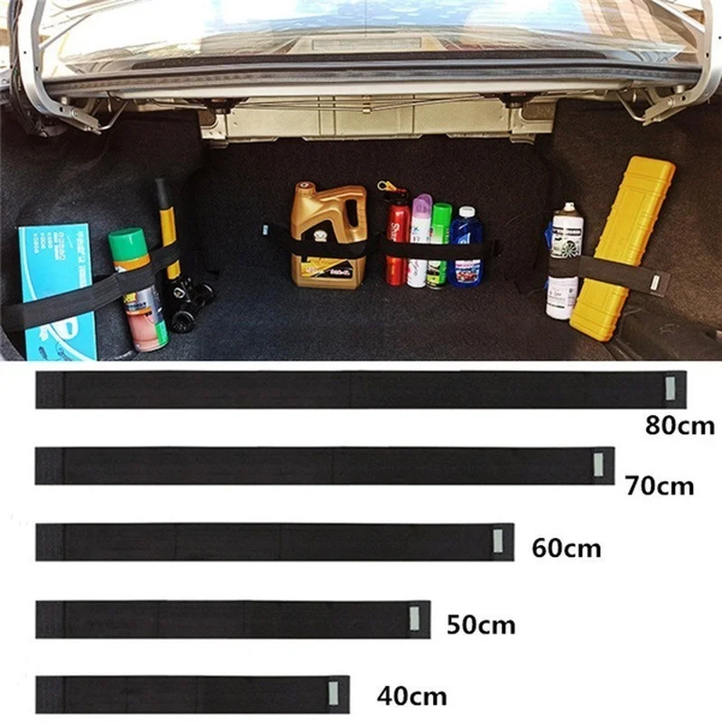 

2022new Car Trunk Storage Fixed Belt Auto Interior Firm Nylon Tape Loop Strap Car Accessories 40cm 50cm 60cm 70cm 80cm