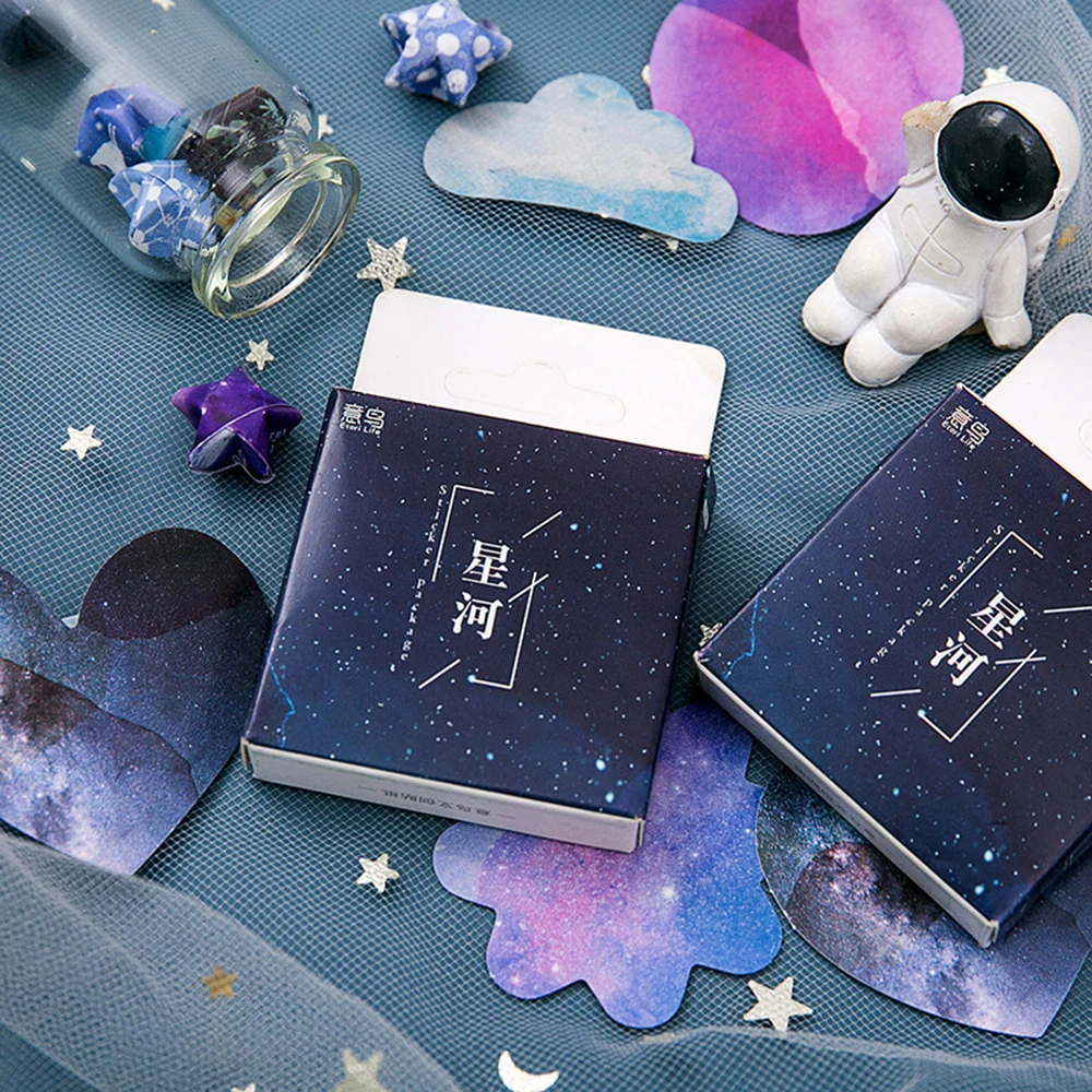 45 Pcs/box Galaxy Paper DIY Decoration Stamp Stickers for Diary Planners Scrapbook Stationery Sticker Label
45 Pcs/box Galaxy Paper DIY Decoration Stamp Stickers for Diary Planners Scrapbook Stationery Sticker Label