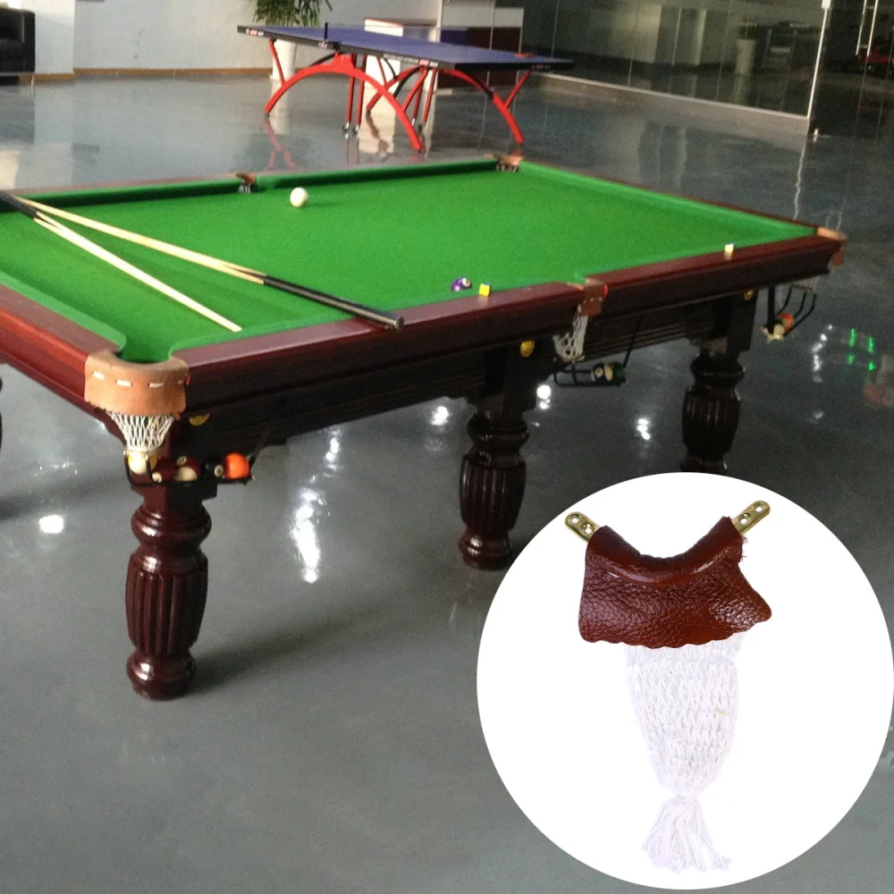 6pcs Billiard Pockets Leather Pool Snooker Table Replacement Nets Bags Kit 
6pcs Billiard Pockets Leather Pool Snooker Table Replacement Nets Bags Kit