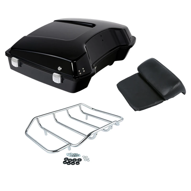 Motorcycle Razor Pack Trunk Top Rack Backrest For Harley Tour Pak Touring Road King Glide 1997-2013
Motorcycle Razor Pack Trunk Top Rack Backrest For Harley Tour Pak Touring Road King Glide 1997-2013