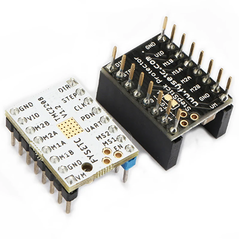 TMC2208 V1.2 Stepstick Stepper Motor Driver Module with Heat Sink for 3D Printer JR Deals
TMC2208 V1.2 Stepstick Stepper Motor Driver Module with Heat Sink for 3D Printer JR Deals