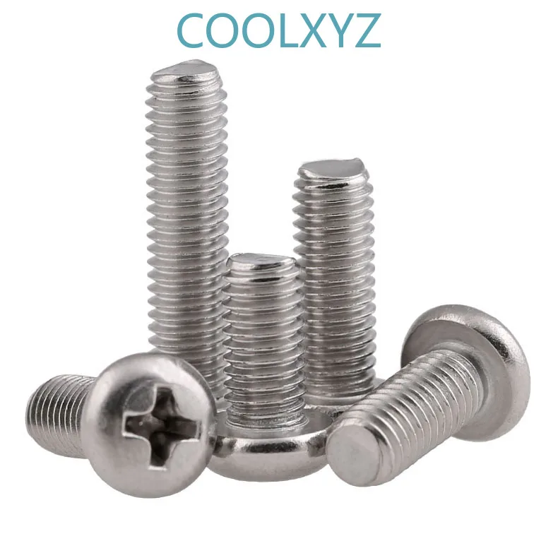 GB818 304 Stainless Steel Cross Round Head Screw Cross Pan Head Screw PM Yuan Machine M4-M10 10PCS
GB818 304 Stainless Steel Cross Round Head Screw Cross Pan Head Screw PM Yuan Machine M4-M10 10PCS