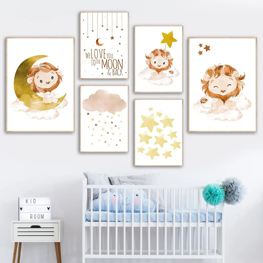 Cute Lion Star Moon Cloud Quote Cartoon Wall Art Canvas Painting Nordic Posters And Prints Wall Pictures Kids Room Nursery Decor
Cute Lion Star Moon Cloud Quote Cartoon Wall Art Canvas Painting Nordic Posters And Prints Wall Pictures Kids Room Nursery Decor