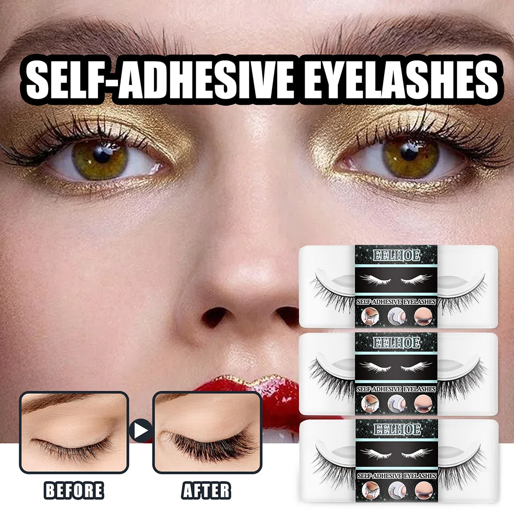 1 Pair False Eyelashes Reusable Self Adhesive Fake Eyelashes Extensions No Glue Needed Eye Makeup for Natural Curl Lashes
1 Pair False Eyelashes Reusable Self Adhesive Fake Eyelashes Extensions No Glue Needed Eye Makeup for Natural Curl Lashes