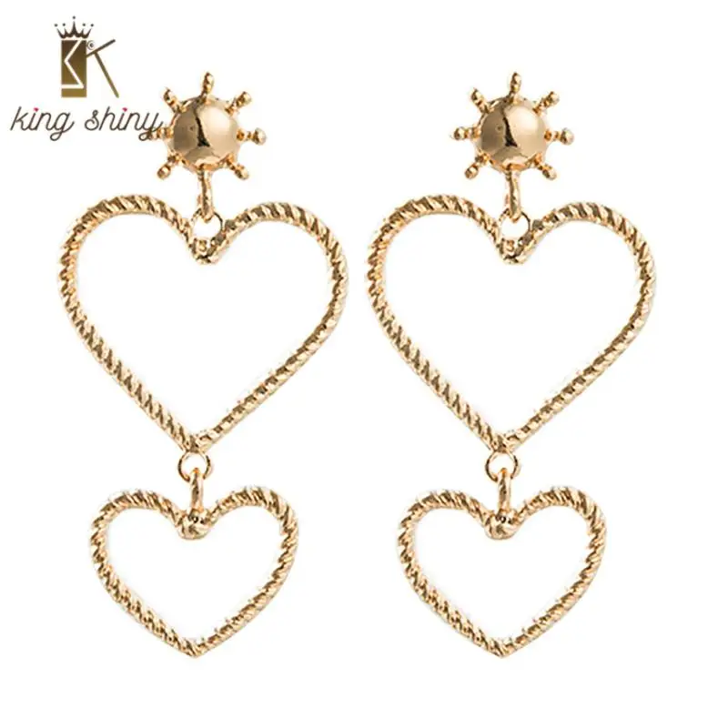 2020 Za Brand New Design Korean High Quality Classy Lady Multi Layers Exaggerated Big and Small Heart Alloy Earrings for Woman
2020 Za Brand New Design Korean High Quality Classy Lady Multi Layers Exaggerated Big and Small Heart Alloy Earrings for Woman