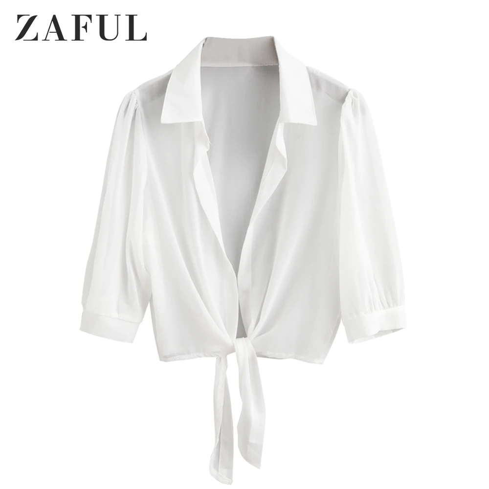 Блузка женская полупрозрачная Пляжная, с завязкой на подоле
Блузка женская полупрозрачная Пляжная, с завязкой на подоле