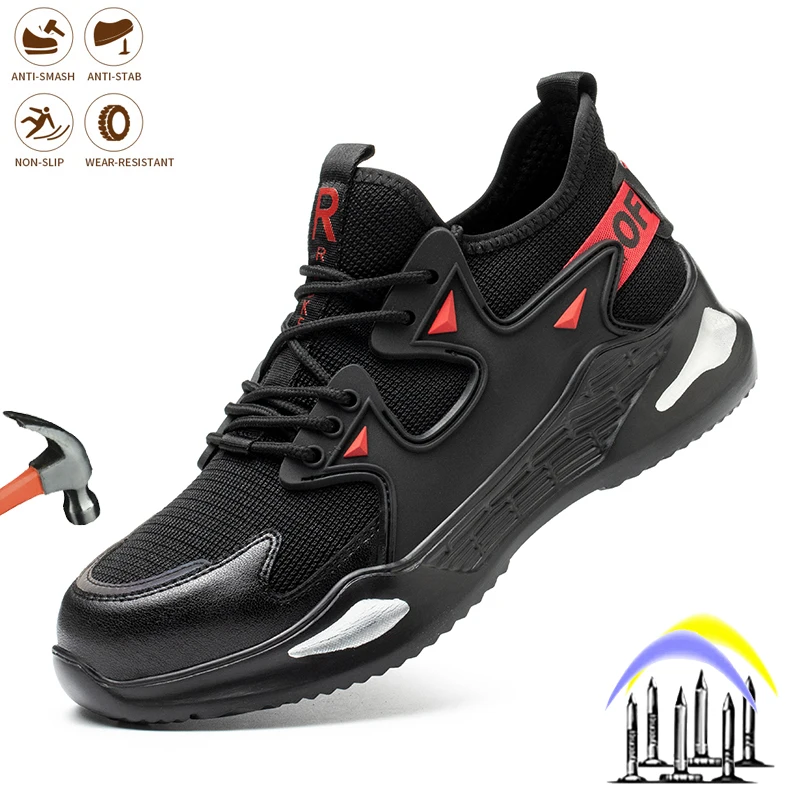 New Men Safety Shoes Indestructible Man Work Safety Boots Anti-smashing Non-slip Security Sneakers for Male Fashion Footwear
New Men Safety Shoes Indestructible Man Work Safety Boots Anti-smashing Non-slip Security Sneakers for Male Fashion Footwear