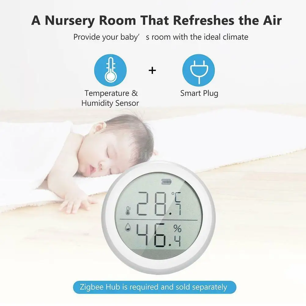 Temperature And Humidity Sensor Controller Meter Indoor Thermometer Home LCD For Smart Display Hygrometer With R0S2
Temperature And Humidity Sensor Controller Meter Indoor Thermometer Home LCD For Smart Display Hygrometer With R0S2