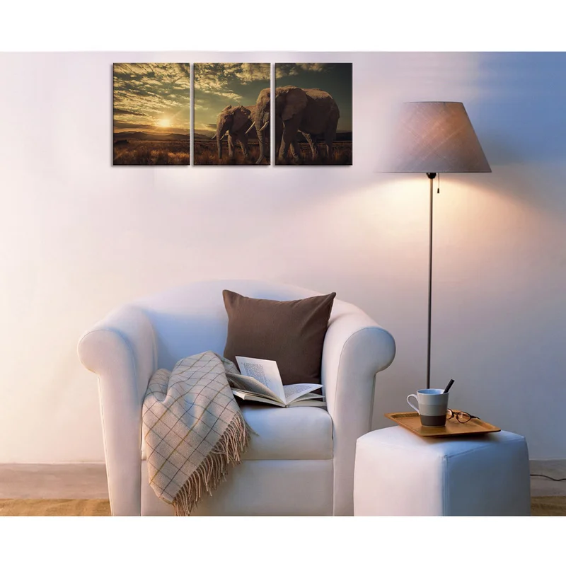 Animal Canvas Painting Elephants Walking At Sunset Wall Art Poster 3 Pieces Grassland Scenery HD Print Home Decor Modern Picture
Animal Canvas Painting Elephants Walking At Sunset Wall Art Poster 3 Pieces Grassland Scenery HD Print Home Decor Modern Picture