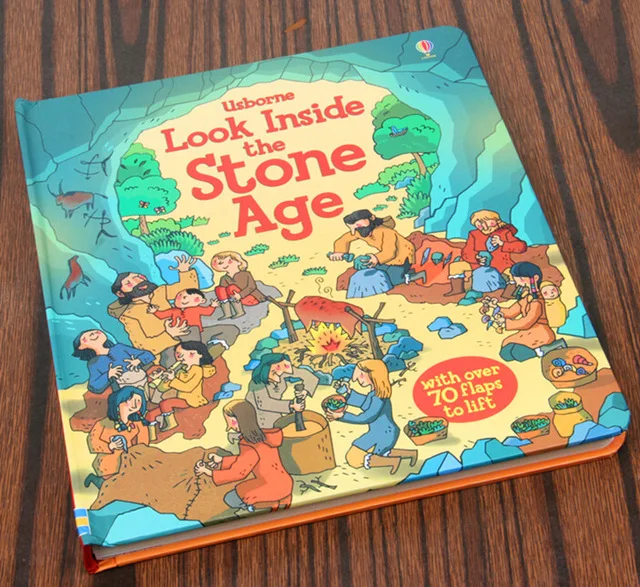 Britain English 3D Look inside Stone age picture book Education kids child reading with over 70 flaps to lift hard cover
Britain English 3D Look inside Stone age picture book Education kids child reading with over 70 flaps to lift hard cover