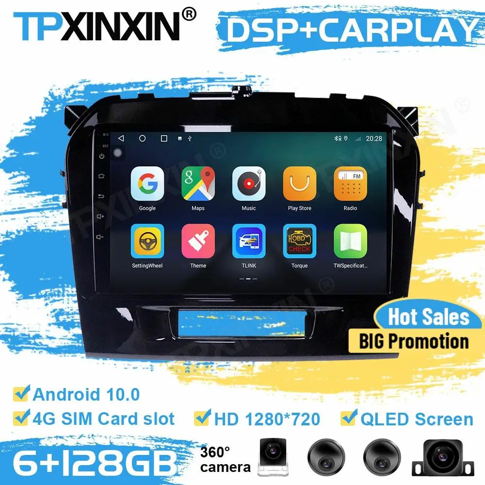 360 Cameras Car Radio 2 Din Stereo Receiver Android For Suzuki Vitara 4 2014 2015 2016 2017 2018 GPS Player Auto Audio Head Unit
360 Cameras Car Radio 2 Din Stereo Receiver Android For Suzuki Vitara 4 2014 2015 2016 2017 2018 GPS Player Auto Audio Head Unit