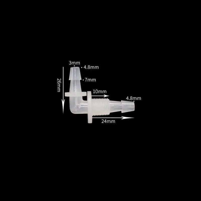 4.8mm to 1/8'' BSPP Male Thread to 4.8mm Plastic Elbow Pipe Fitting Pagoda Barbed Bulkhead Equal Hose Connector Tube Joint
4.8mm to 1/8'' BSPP Male Thread to 4.8mm Plastic Elbow Pipe Fitting Pagoda Barbed Bulkhead Equal Hose Connector Tube Joint