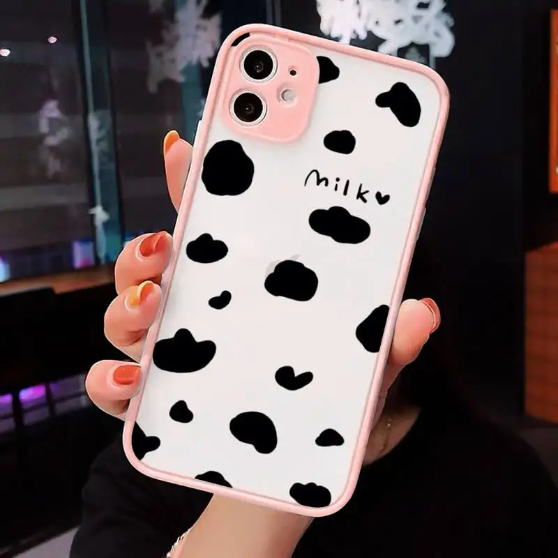 Cow Milk Black White Phone Case Matte Transparent For iPhone 12 Mini 11 Pro XR XS Max 7 8 Plus
Cow Milk Black White Phone Case Matte Transparent For iPhone 12 Mini 11 Pro XR XS Max 7 8 Plus