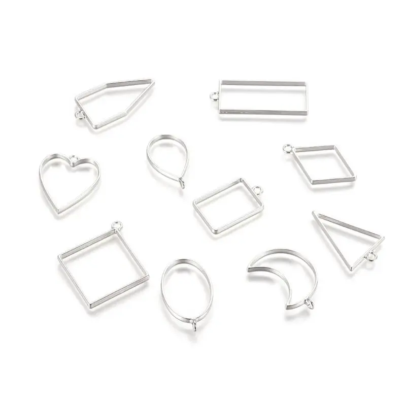 30Pcs/set Geometric Square Diamond Shape Metal Frame Set DIY Epoxy Resin UV Crystal Silicone Molds Jewelry Pendant Making R2LE
30Pcs/set Geometric Square Diamond Shape Metal Frame Set DIY Epoxy Resin UV Crystal Silicone Molds Jewelry Pendant Making R2LE