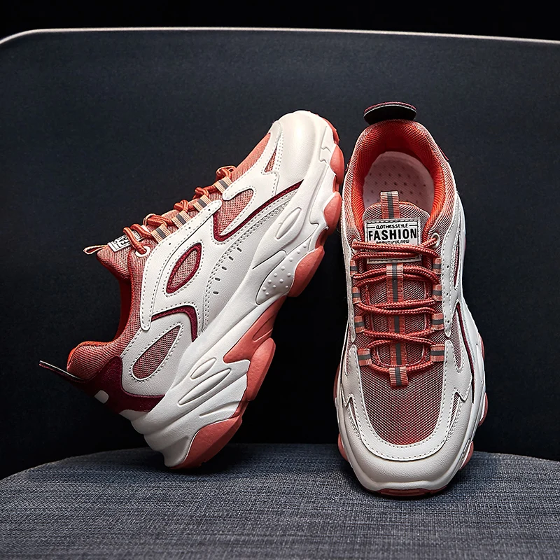 2020 Running Shoes for Women White Pink Sport Sneakers Woman Platform Breathable Sports Walking Shoes Height Increase 
2020 Running Shoes for Women White Pink Sport Sneakers Woman Platform Breathable Sports Walking Shoes Height Increase