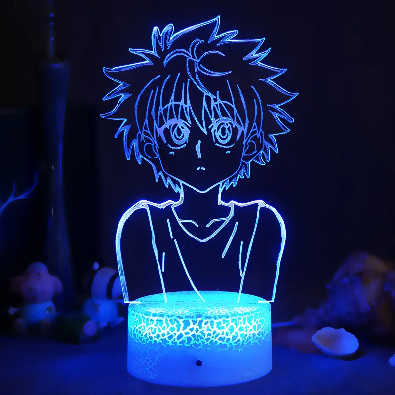 Светильник лампа Killua Hunter X Hunter Killua, светодиодный ночник Hxh, акриловый неоновый симпатичный декор для детской спальни, подарок для аниме
Светильник лампа Killua Hunter X Hunter Killua, светодиодный ночник Hxh, акриловый неоновый симпатичный декор для детской спальни, подарок для аниме