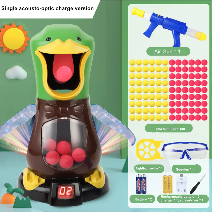 2020 New Tiktok hot game same as hit me duck air gun soft bullet shooting gun parent-child interactive children's toy
2020 New Tiktok hot game same as hit me duck air gun soft bullet shooting gun parent-child interactive children's toy