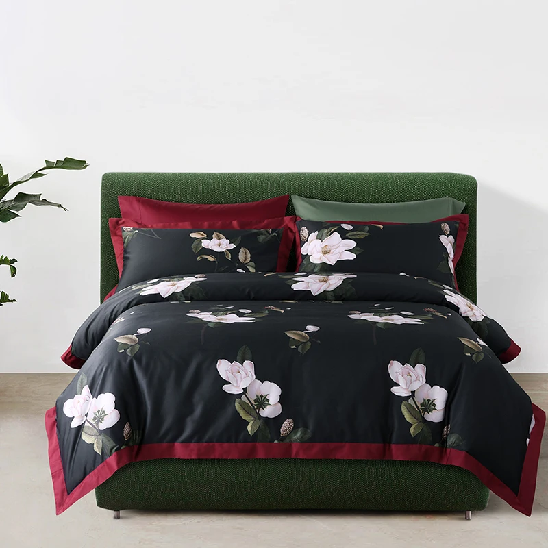 Luxury 600TC egyptian cotton Bedding Set black Bed cover Bedsheet Duvet Cover queen king size 4pcs Bed set parure de lit
Luxury 600TC egyptian cotton Bedding Set black Bed cover Bedsheet Duvet Cover queen king size 4pcs Bed set parure de lit
