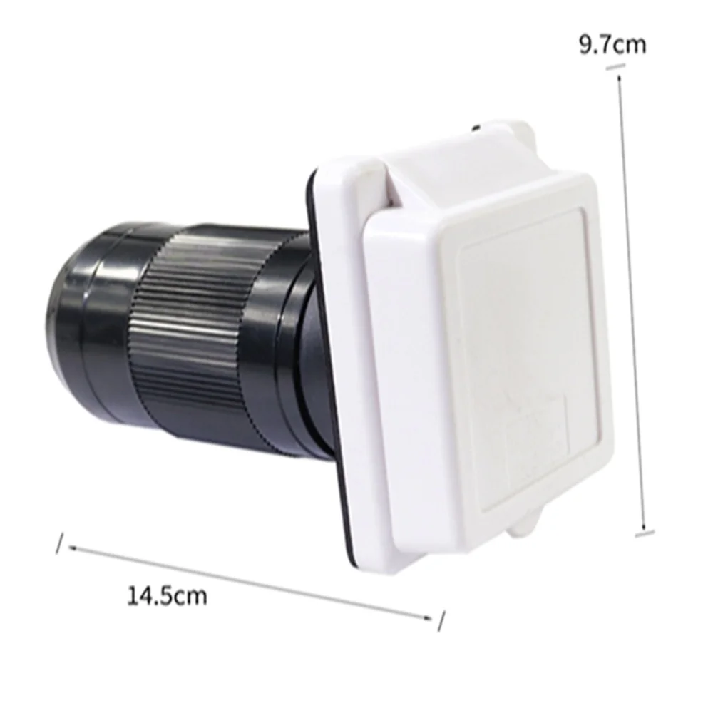 125V 50A Power Inlet Waterproof Power Lock Inlet for Camper RV - US Style (White)
125V 50A Power Inlet Waterproof Power Lock Inlet for Camper RV - US Style (White)