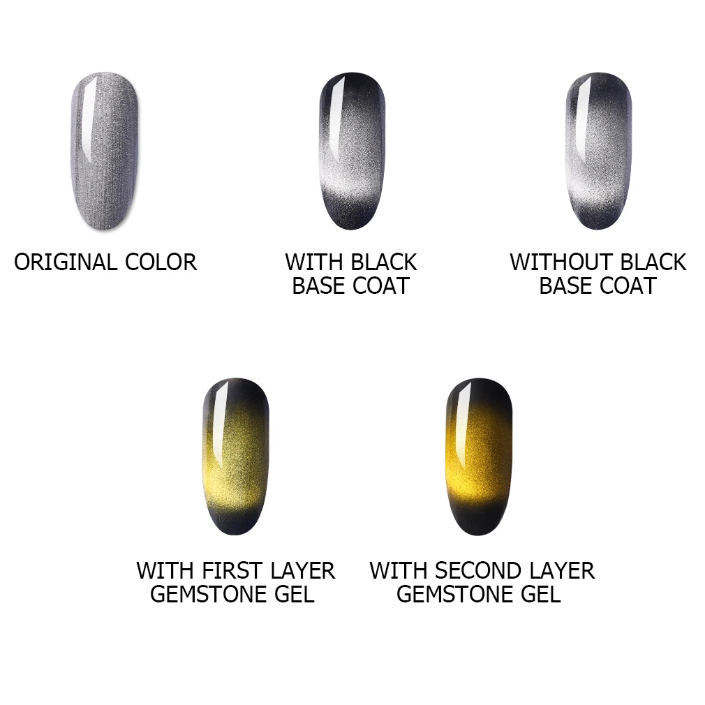 Elite99 10ML Gemstone Cat Eye Magnet Gel Nail Polish Cat Eyes UV Nail Gel Chameleon Led Gel Nail Varnish Need Black Based
Elite99 10ML Gemstone Cat Eye Magnet Gel Nail Polish Cat Eyes UV Nail Gel Chameleon Led Gel Nail Varnish Need Black Based