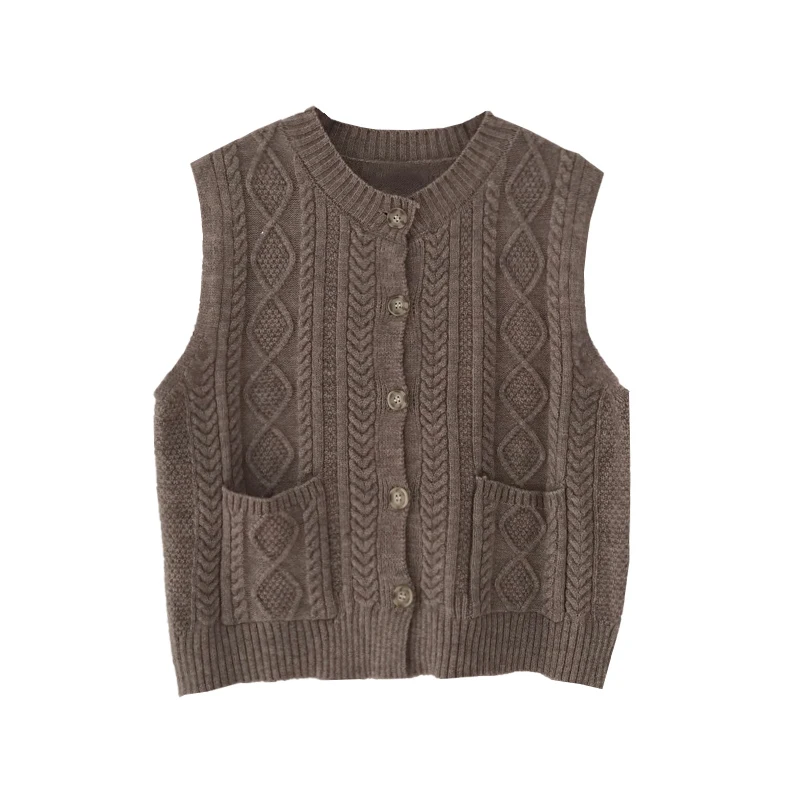 Vest Cardigan Women Solid Short Loose Trendy Korean Style Sleeveless Knitted O-Neck All-match Female Coat Simple Leisure Outwear
Vest Cardigan Women Solid Short Loose Trendy Korean Style Sleeveless Knitted O-Neck All-match Female Coat Simple Leisure Outwear