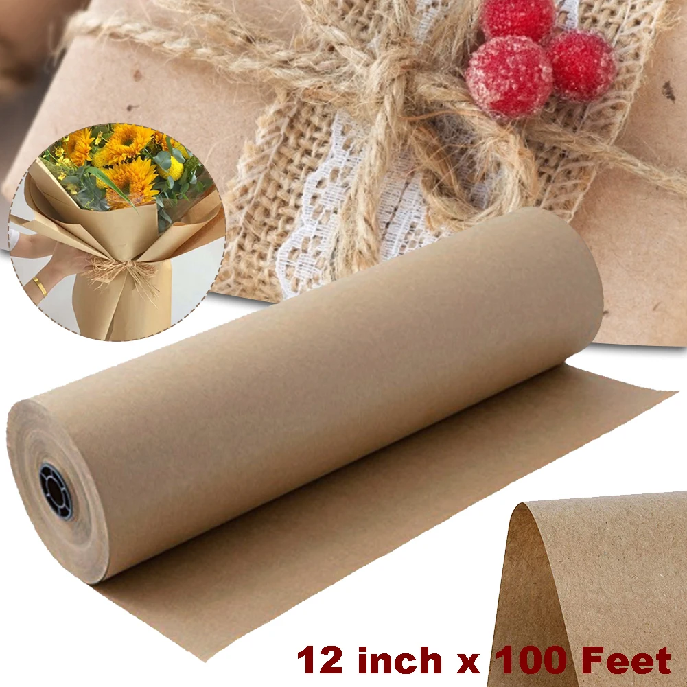 12 inch 30M Craft Wrapping Paper Roll Recycled Natural Kraft Paper Rolls Brown Wrapping Paper for Gift Wrapping Table Runner
12 inch 30M Craft Wrapping Paper Roll Recycled Natural Kraft Paper Rolls Brown Wrapping Paper for Gift Wrapping Table Runner