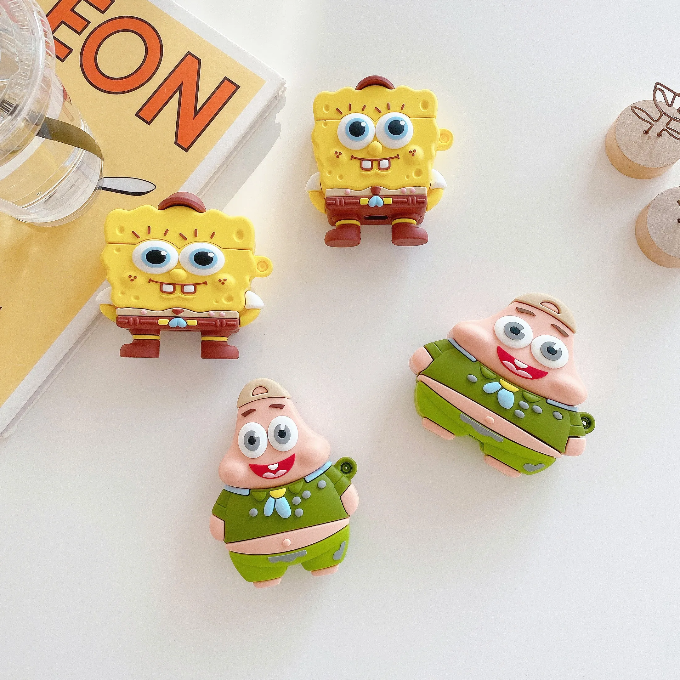 Popular Yellow Sponge Baby For Airpods Pro 1/2 3 Kawaii Cute 3D Mini Cartoon Anime Silicone Protective Shell For Airpods Cases
Popular Yellow Sponge Baby For Airpods Pro 1/2 3 Kawaii Cute 3D Mini Cartoon Anime Silicone Protective Shell For Airpods Cases