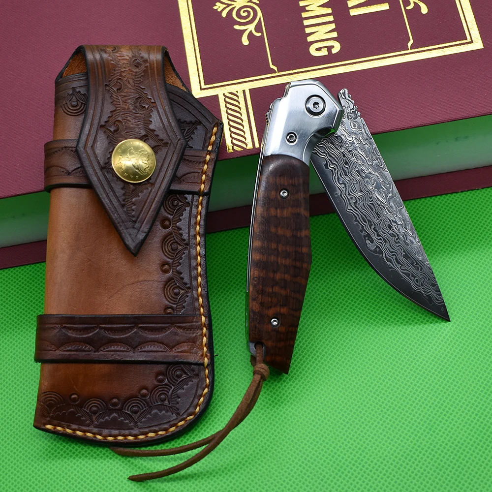 Damascus Steel Knife Folding Knife High Hardness EDC Tool Military Knife Outdoor Jungle Rescue Portable Household Kitchen Knife
Damascus Steel Knife Folding Knife High Hardness EDC Tool Military Knife Outdoor Jungle Rescue Portable Household Kitchen Knife