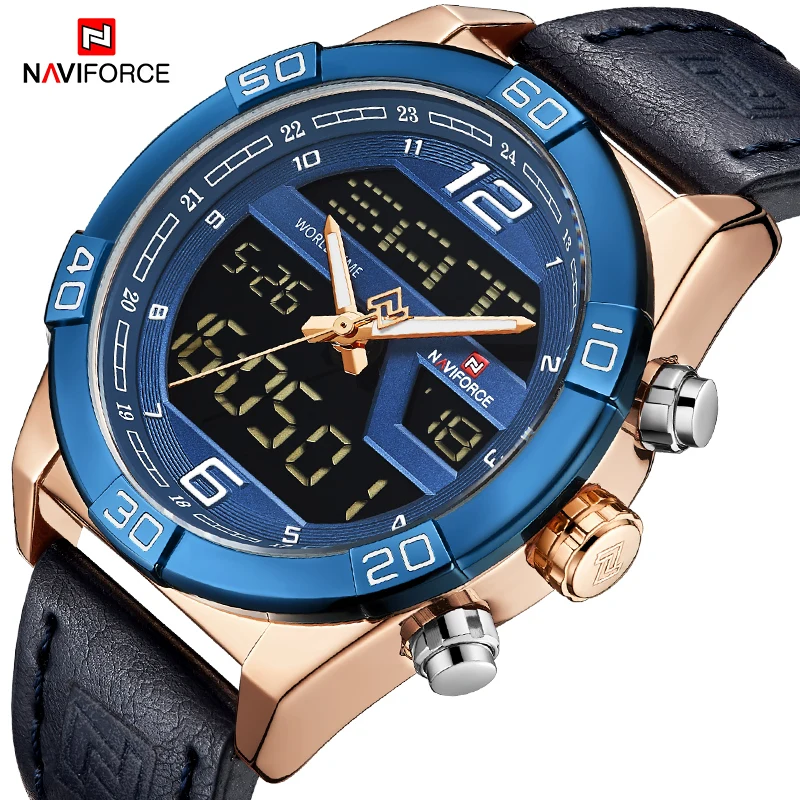 NAVIFORCE Fashion Mens Watches Analog Digital Sport Quartz Watch 24Hour Date Clock Male Waterproof Wristwatch Relogios Masculino
NAVIFORCE Fashion Mens Watches Analog Digital Sport Quartz Watch 24Hour Date Clock Male Waterproof Wristwatch Relogios Masculino