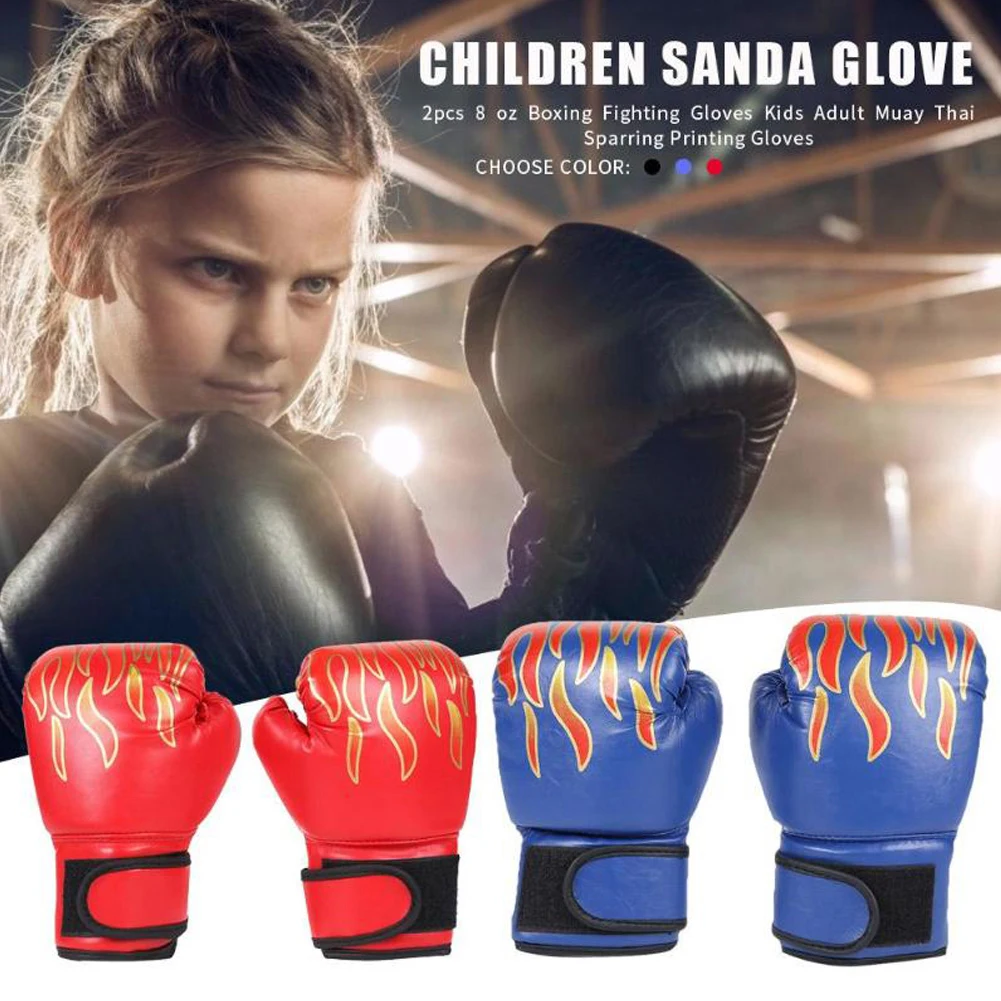 1 Pair Children Boxing Gloves Kids PU Leather Flame Sanda Boxing Training Glove Professional child Breathable Sparring mma Glove
1 Pair Children Boxing Gloves Kids PU Leather Flame Sanda Boxing Training Glove Professional child Breathable Sparring mma Glove