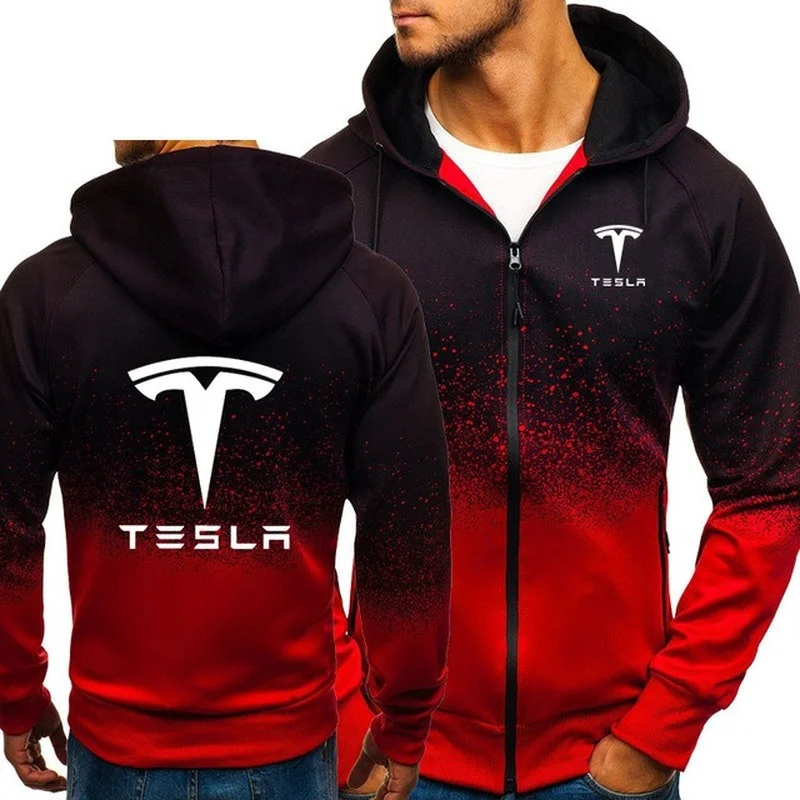 Hoodies Men Tesla Car Logo Print Casual HipHop Harajuku Gradient color Hooded Mens Fleece Sweatshirts zipper Jacket Man Cloth m
Hoodies Men Tesla Car Logo Print Casual HipHop Harajuku Gradient color Hooded Mens Fleece Sweatshirts zipper Jacket Man Cloth m