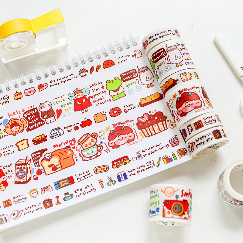 8 шт./лот happy sauce series ежедневная Милая Красивая декоративная бумажная лента с серной кислотой
8 шт./лот happy sauce series ежедневная Милая Красивая декоративная бумажная лента с серной кислотой