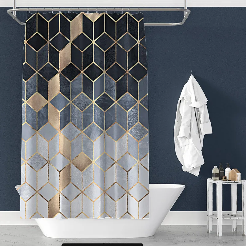 200x180cm 3D geometric marble printing bathroom shower curtain polyester waterproof home decoration bathroom curtain with hook
200x180cm 3D geometric marble printing bathroom shower curtain polyester waterproof home decoration bathroom curtain with hook