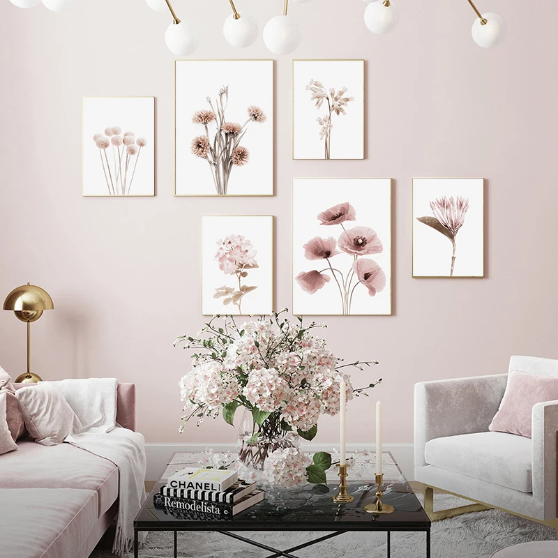 Pink Flower Plant Wall Art Decoration Canvas Painting Posters and Prints Living Room Home Art Cuadros 
Pink Flower Plant Wall Art Decoration Canvas Painting Posters and Prints Living Room Home Art Cuadros