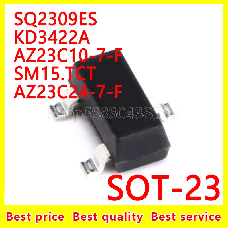 (10 шт.) 100% Новый оригинальный SQ2309ES KD3422A AZ23C10-7-F SM15.TCT AZ23C24-7-F SOT-23 SOT23
(10 шт.) 100% Новый оригинальный SQ2309ES KD3422A AZ23C10-7-F SM15.TCT AZ23C24-7-F SOT-23 SOT23