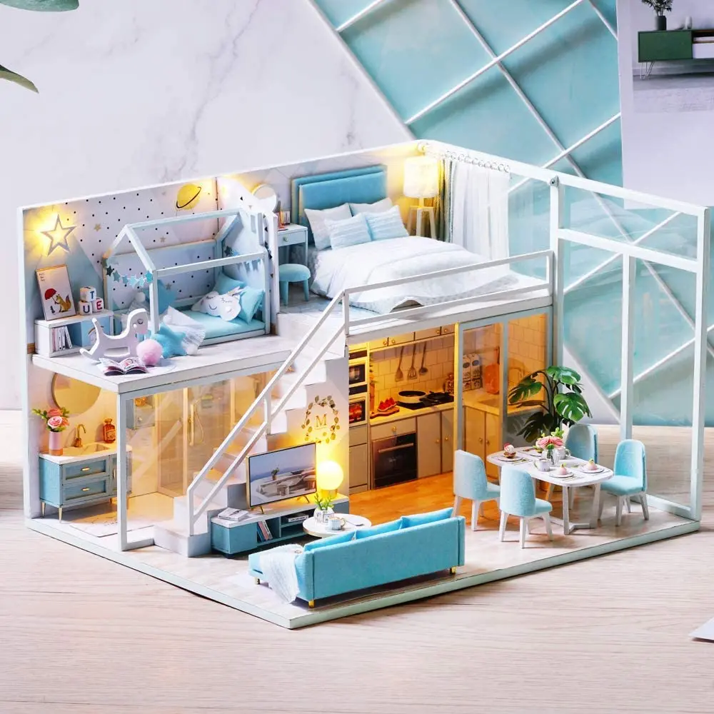 DIY DollHouse Wooden Doll Houses Miniature Doll House Furniture Kit Toys Casa for Children Christmas Gift Doll Furniture Cottage
DIY DollHouse Wooden Doll Houses Miniature Doll House Furniture Kit Toys Casa for Children Christmas Gift Doll Furniture Cottage