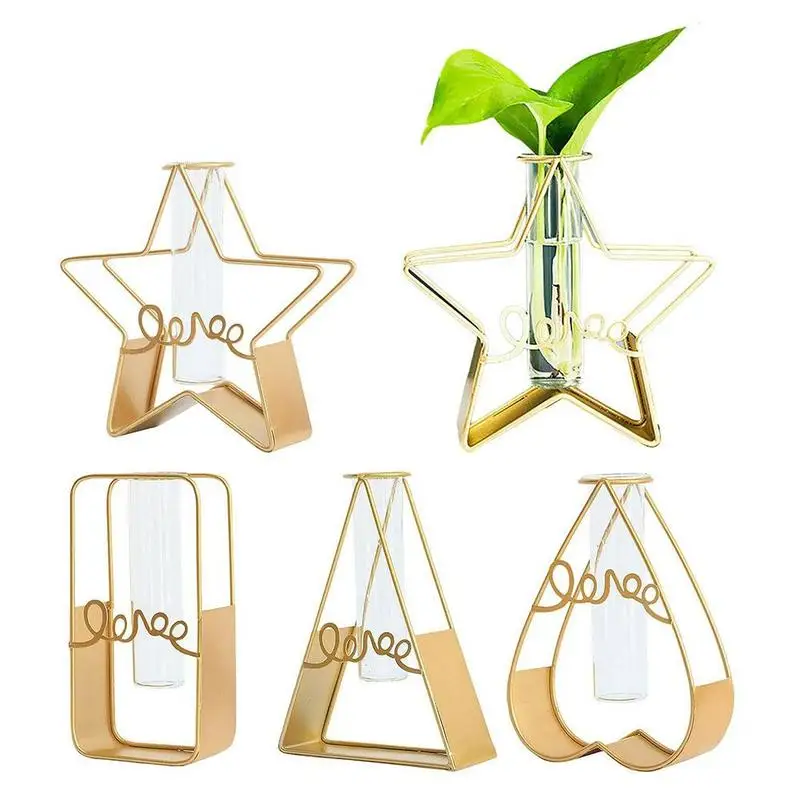Creative Multi Metal Vase Geometric Ironwork Small Vase With Hydroponic Plants For Home Decoration Accessories Gift
Creative Multi Metal Vase Geometric Ironwork Small Vase With Hydroponic Plants For Home Decoration Accessories Gift
