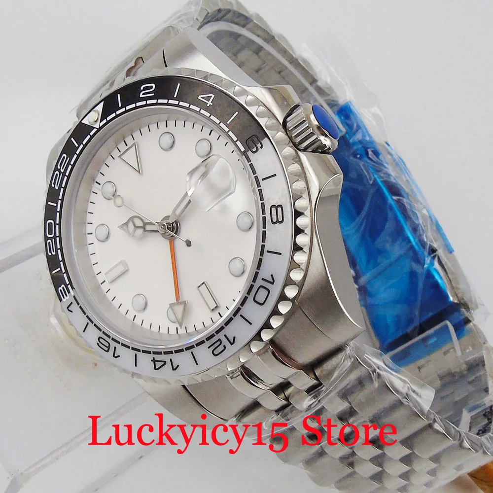 BLIGER Fashional Mechanical Men Watch Sapphire Glass GMT White DIal Steriel Dial Jubilee Bracelet
BLIGER Fashional Mechanical Men Watch Sapphire Glass GMT White DIal Steriel Dial Jubilee Bracelet