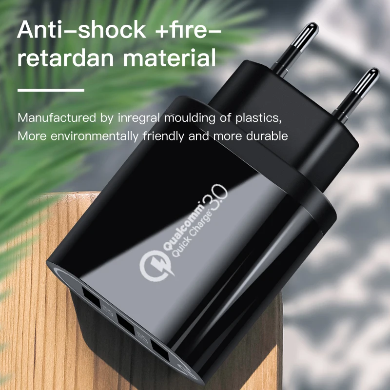 amzish QC 3.0 Universal USB Charger Fast Charging For iPhone X XS Max XR 8 Plus Quick Charge Samsung Huawei Xiaomi | Мобильные